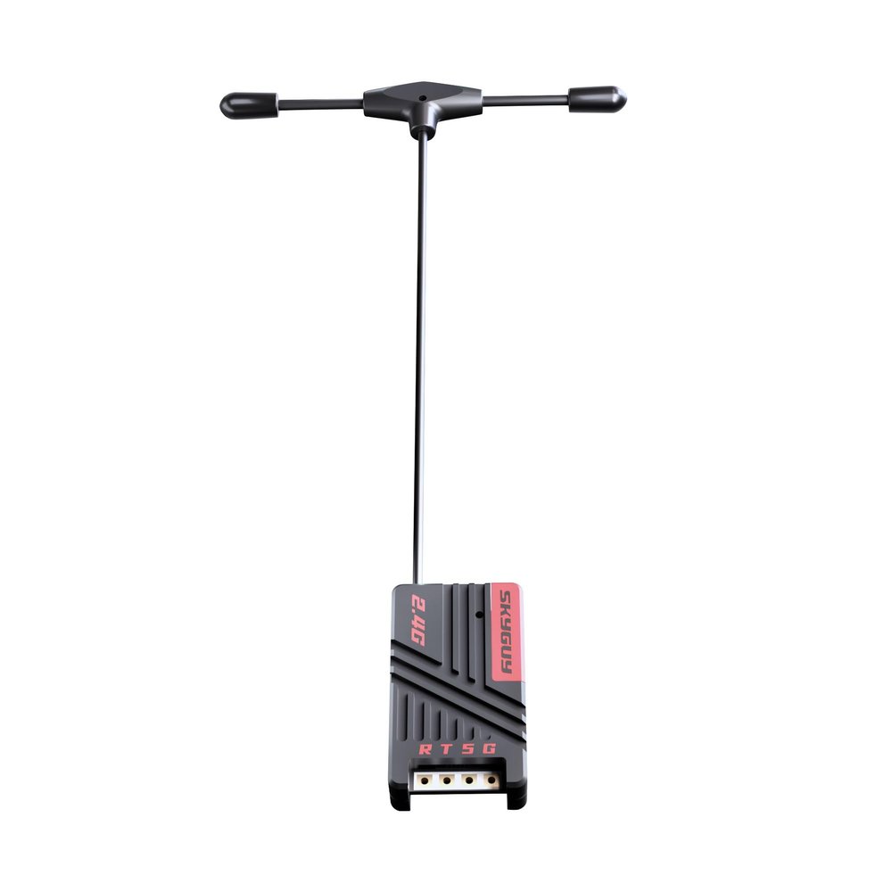 SkyGuy 1000mW Long Range ELRS FPV Receiver - 2.4ghz ExpressLRS Receiver Drone RX Module with CNC Aluminum Heatsink Case, ESP32-C3 Chip, 71KM Range for FPV Drone Fixed-wing RC Plane