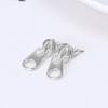 Exquisite Creative Zipper Earrings 1 Pair Punk Zip Cartilage Ear Piercing Children Adults Women Boys Set Multiple Earrings Gold view 2