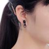 Exquisite Creative Zipper Earrings 1 Pair Punk Zip Cartilage Ear Piercing Children Adults Women Boys Set Multiple Earrings Gold view 3