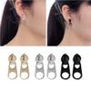 Exquisite Creative Zipper Earrings 1 Pair Punk Zip Cartilage Ear Piercing Children Adults Women Boys Set Multiple Earrings Gold view 4