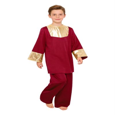 Miaeowve Kids Boys 2 Piece Liturgical Praise Dance Outfit Choir Wear Burgundy 12