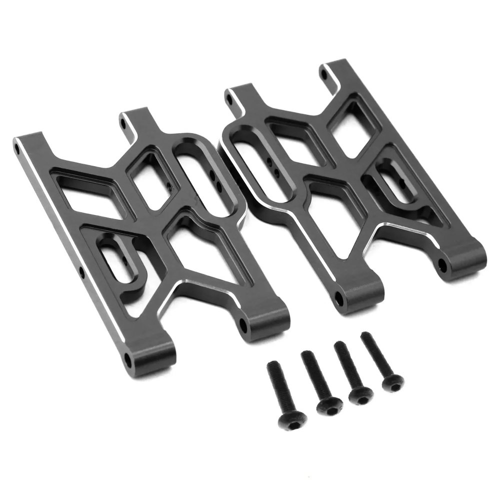 Compatible with Arrma 1/8 for Mojave 4S 4X4 for BLX RC Car Upgrade Parts Accessories Metal Front Suspension Arm for Swing Arm RC Assortment(Black)