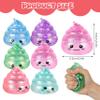 Stress Balls 6 Pack Funny Glitter Poop Sensory Squeeze Toys Slow Rising Anxiety Relief Fidget Toys for Kids Adults Prank and Party Favors view 3