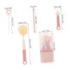Totority 5-in-1 Bottle Brush Set for Travel with Silicone and Nylon Brushes, Straw and Pacifier Cleaner Kit with Drying Rod and Storage Case, Cleaning Essentials view 2