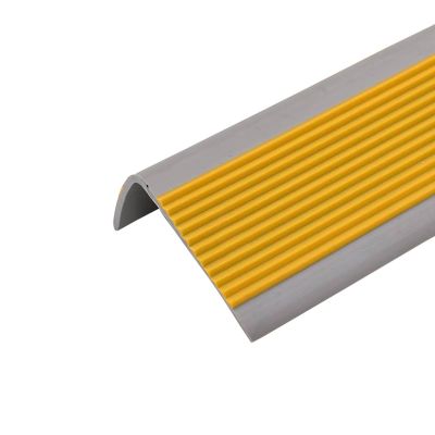 L-Shaped Stair Edge Protector, Self-Adhesive Rubber Stair Edging for Indoor and Outdoor Steps, Durable Floor Transition Strip for Safe and Secure Use