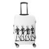 zxxpensy 4 Funny Skeletons Dancing Luggage Cover for 22-24 Inch Suitcase Travel Suitcase Protector Cover view 4