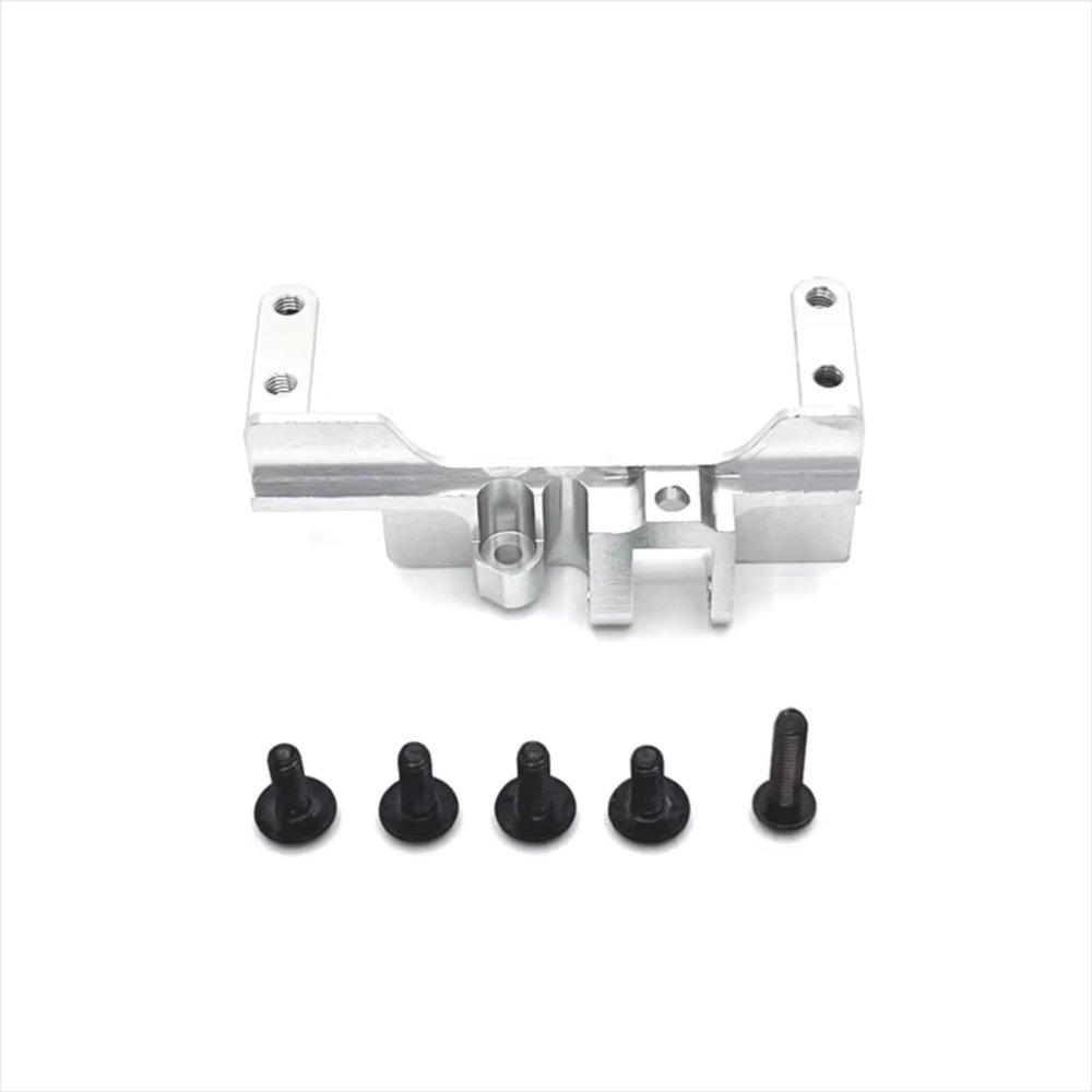 Rc Accessories for MJX H12Y H12Y+ Metal Front Axle Servo Fixing Parts for Seat Remote Control Car Upgrade Accessories(Silver)