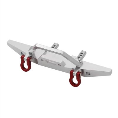 Rc Bumpers Parts Compatible with MN128 1/10 RC Car Upgrade Parts Replacement Accessories Metal Front Bumper with Tow Hook