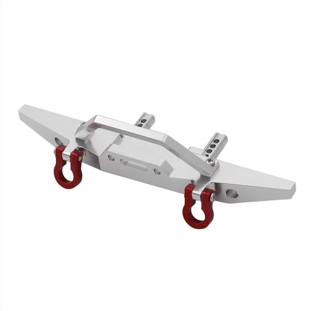 Rc Bumpers Parts Compatible with MN128 1/10 RC Car Upgrade Parts Replacement Accessories Metal Front Bumper with Tow Hook