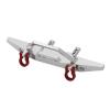 Rc Bumpers Parts Compatible with MN128 1/10 RC Car Upgrade Parts Replacement Accessories Metal Front Bumper with Tow Hook view 1