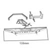 Rc Bumpers Parts Compatible with MN128 1/10 RC Car Upgrade Parts Replacement Accessories Metal Front Bumper with Tow Hook view 3
