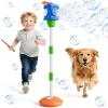 Bubble Machine for Kids, Remote Control Street Lamp Bubble Machine with Lights, Automatic Standing Bubble Tower, Outdoor Bubble Torch Toys for Wedding Summer Bubble Maker for Kids Ages 3 4 5 6 7 8 9 view 1