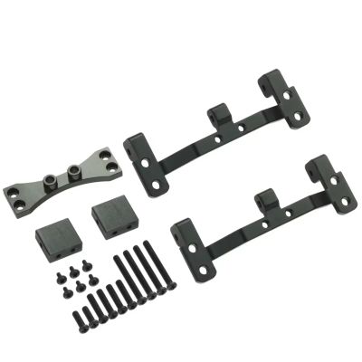 Rc Toys Accessories for MN D90 D91 D96 for MN99S 1/12 Metal Pull Rod Base for Seat Axle for Up Servo Bracket Mount Accessories RC Car Upgrade Parts Replacement(Black)