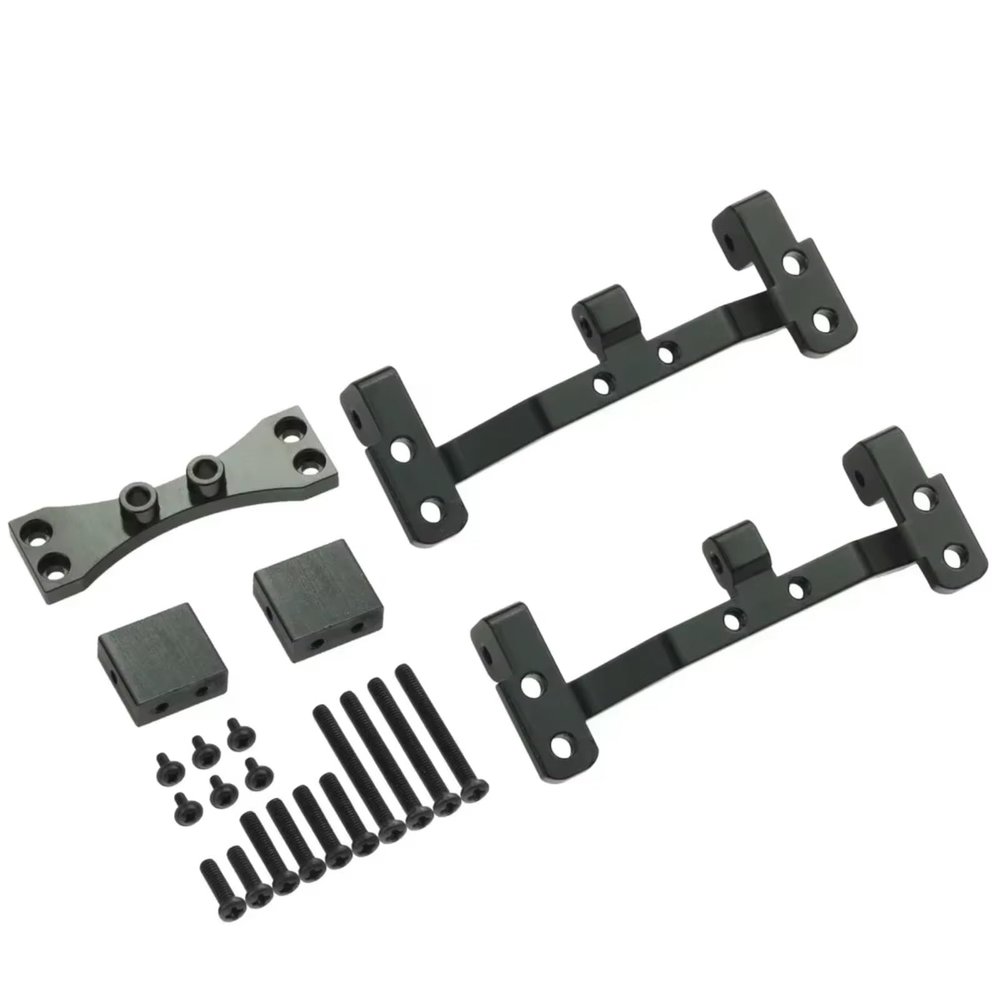Rc Toys Accessories for MN D90 D91 D96 for MN99S 1/12 Metal Pull Rod Base for Seat Axle for Up Servo Bracket Mount Accessories RC Car Upgrade Parts Replacement(Black)