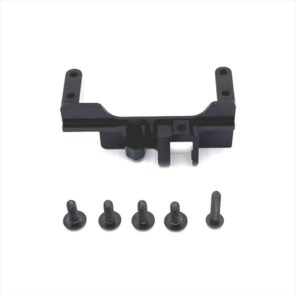 Rc Accessories for MJX H12Y H12Y+ Metal Front Axle Servo Fixing Parts for Seat Remote Control Car Upgrade Accessories(Black)
