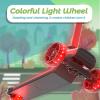 RAZEON 3 Wheel Scooter for Kids Ages 3-8, Kids Kick Scooter with LED Light-Up Wheels & Adjustable Handlebar, Toddler Scooter with Rear Brake (Red) view 3