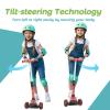 RAZEON 3 Wheel Scooter for Kids Ages 3-8, Kids Kick Scooter with LED Light-Up Wheels & Adjustable Handlebar, Toddler Scooter with Rear Brake (Red) view 4