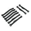 Rc Connecting Rod Compatible with WPL C64 1/16 RC Car Upgrade Parts Accessories Metal for Chassis Link Rod Pull Rod Set(Black) view 1