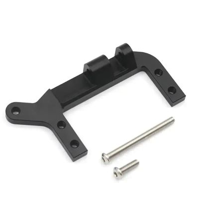 RC Crawler Servo Mount Bracket 1/10 Scale Steering Servo Support Compatible with Various 1/10 RC Models(Black)