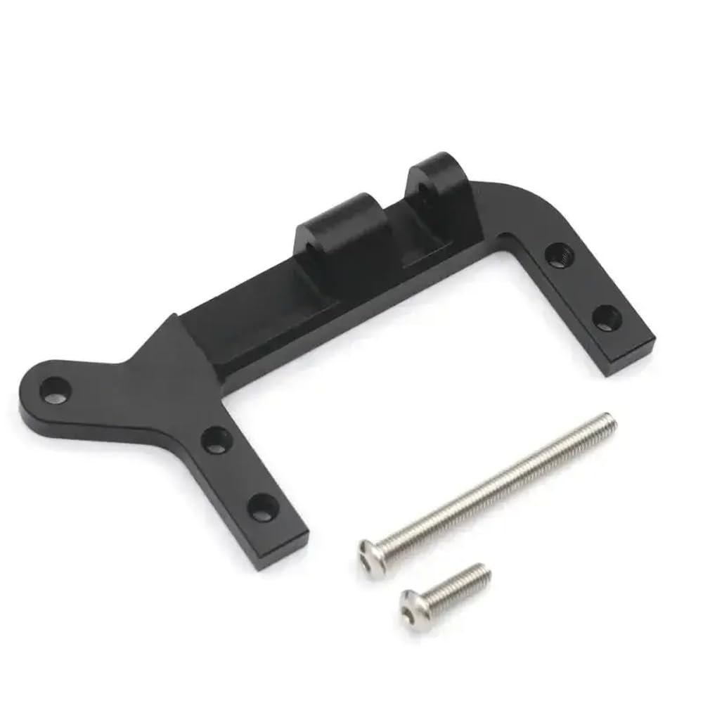 RC Crawler Servo Mount Bracket 1/10 Scale Steering Servo Support Compatible with Various 1/10 RC Models(Black)