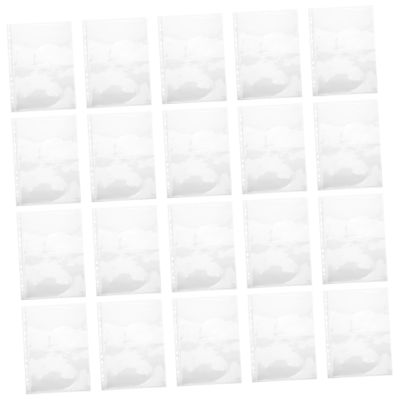 FRCOLOR 40pcs A4 Single-sided Stamp Storage Pages for Stamp Album Binder High Transparency Pp Material with Universal Fit Suitable for Storage Collection and Home Shelf
