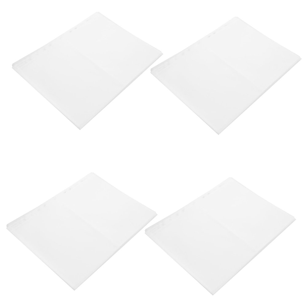 SOPOTUTU 40pcs A4 Stamp Holder Pages for Collectors, Single-sided Album Sheets with High Transparency and Easy Organization, for Stamp Collecting at Home Shelf