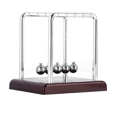 Aolidsive Pendulum Balls, Plastic and Wrought Iron Swing Balance Balls, Physics Science Desk Toy for Stress Relief, Momentum Demo, Desktop Decor for Home Office Study