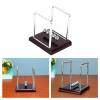 Aolidsive Pendulum Balls, Plastic and Wrought Iron Swing Balance Balls, Physics Science Desk Toy for Stress Relief, Momentum Demo, Desktop Decor for Home Office Study view 4