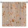 Math Curtains, Formulas Charts Topic Mathematics Education Blackout Window Treatments, Rod Pocket Thermal Insulated Drapes 2 Panels Set for Kids Room Nursery Classroom, 72" W X 63" L view 1