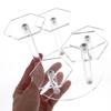 HONMEET Display Stand and Compact Structure Acrylic for Collectible Figures and Perfume with Hexagonal Shape , Exceptional Transparency for Windowsills and Countertops view 3