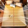 Summer Bamboo Cooling Mat,Breathable Summer Sleeping Mats,Foldable Double Sided Bamboo Pad for Home Floor School Dormitory(135x195cm/53.176.8in, B) view 3