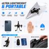 A-MONIES Rc Paper Airplane Kit with Gyro Stabilizer DIY Electric Remote Control Plane with Dual Propellers, Lightweight Foldable Flying Stem Toy Micro Fixed Wing Drone view 4