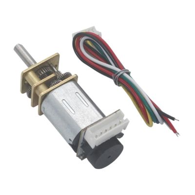 N20 Mini Micro Metal Gear Motor DC 3V 6V 12V Encoder 19-3000RPM Slow Speed Reduction Reducer Geared Motors(Without Mount,6V 1500RPM)