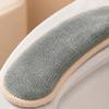 JISADER Cleanable Toilet Seat Cover, Universal Fit Padded Velvet Toilet Seat Cushion, Reusable Thickened Toilet Seat Pads for Comfort view 4