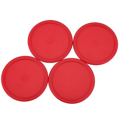 Vistreck Plastic Lightweight Ice Hockey Pusher and Pucks Set Table Games with 2 Pushers and 4 Pucks