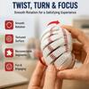 Baseball Fidget Ball, Softball Fidget Ball, Twist and Turn Sensory Puzzle Ball, Portable Handheld Stress Relief Desk Fidget Toy for Focus, Travel, Office & Classroom (Style B) view 2