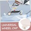 Toyvian 2pcs Stroller Rear Wheel Hub Cover, Pram Rear Wheel Cap with Safe Design and Secure Installation, Plastic Pushchair Parts for Shopping Trips and Family Use view 3