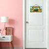 Personalised Children's Room Sign with Name Custom Farmyard Tractor Gloss Wooden Wall Art Baby, Toddler, Infant or Childs Bedroom. view 3
