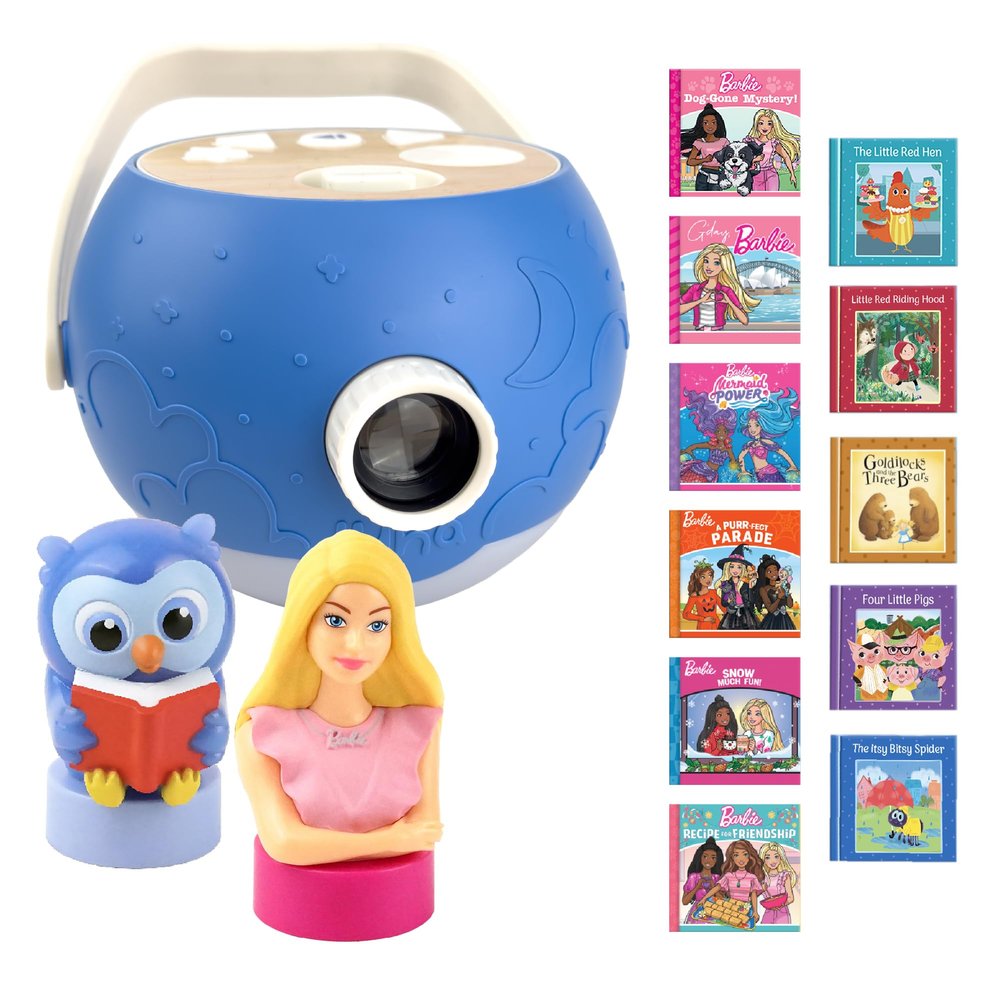 Kids Book Projector - 6 Barbie & 5 Fairytale Stories, 5 Songs, Ages 3+