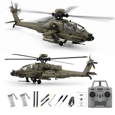 RC-ERA C170 AH-64D 1/48 Scale Apache RC Helicopter, Flybarless 6CH Aircraft