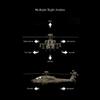 RC-ERA C170 AH-64D 1/48 Scale Apache RC Helicopter, Flybarless 6CH Aircraft view 3