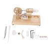 Omabeta Stirling Engine Model Kit CNC Frame Multi Color LED for Physics Learning 3.0 to 5.0V view 1