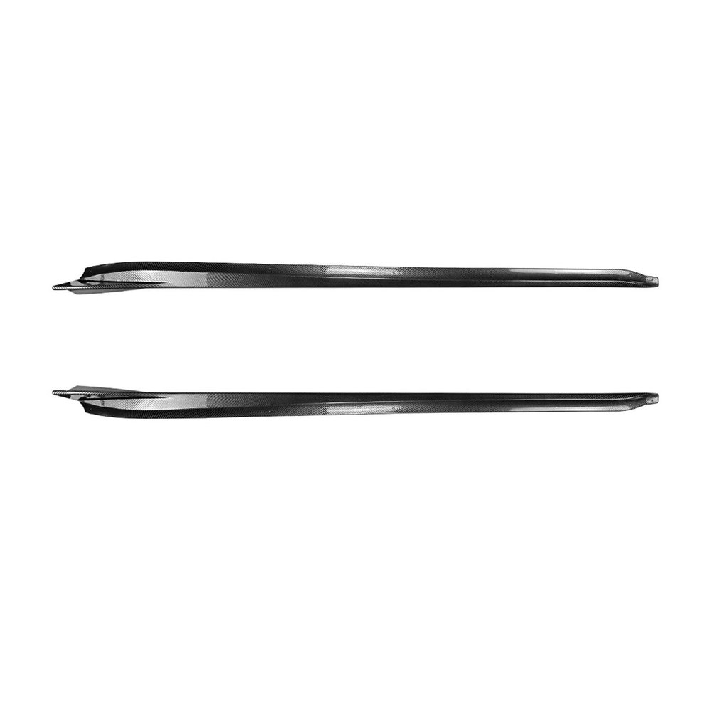Car Side Skirts Compatible for Porsche Taycan Turbo S 4S 2019-2024 Car Side Skirt Extension Winglet Splitter Lip Side Spoiler Auto Body Kit(Carbon Look)