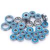 RC Car Sealed Bearings Compatible with Axial for Capra for Currie F9 1/10 RC Crawler Car Front and Rear Axle Bearing Parts 24Pcs Blue Bearing Kit Rubber Sealed view 3