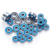 RC Car Sealed Bearings Compatible with Axial for Capra for Currie F9 1/10 RC Crawler Car Front and Rear Axle Bearing Parts 24Pcs Blue Bearing Kit Rubber Sealed view 4