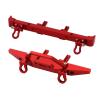 Rc Bumpers Compatible with MN128 RC Car Parts Upgraded Metal Front and Rear Bumper with Trailer Buckle Accessories(Red) view 1