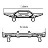 Rc Bumpers Compatible with MN128 RC Car Parts Upgraded Metal Front and Rear Bumper with Trailer Buckle Accessories(Red) view 4