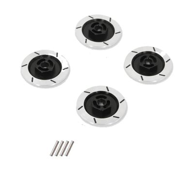 RC Car Upgrade Parts for MN MN86 G500 for HSP 94123 94122 for Tamiya for Tt01 Neebr 1/10 Aluminum Brake Disc Wheel Rim Box Metal Hex Adapter RC Car(Black)