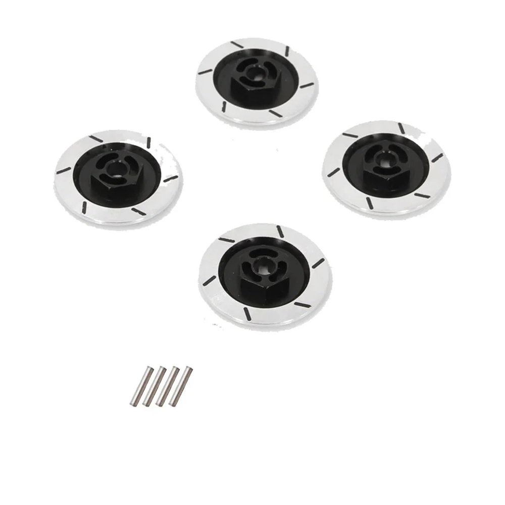 RC Car Upgrade Parts for MN MN86 G500 for HSP 94123 94122 for Tamiya for Tt01 Neebr 1/10 Aluminum Brake Disc Wheel Rim Box Metal Hex Adapter RC Car(Black)