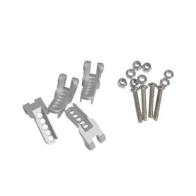 Rc Toys Accessories for Traxxas for TRX4 1/10 4Pcs Aluminum Alloy Adjustable Shock Suspension Mount Bracket RC Crawler Car Upgrade Repairs Parts(Silver)